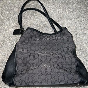 Coach 1941 Edie 31 Signature Coated Canvas Shoulder Bag